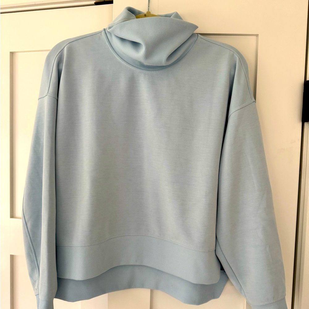 lululemon athletica Light Blue Turtleneck Sweatshirt
